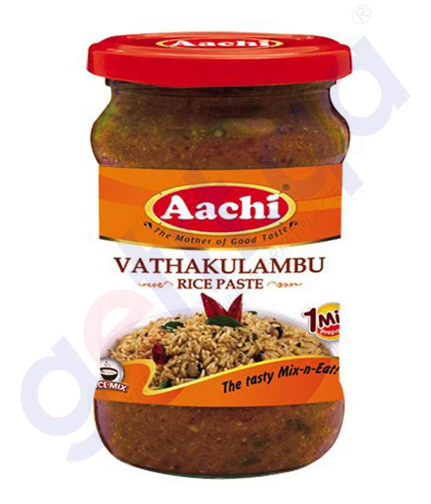 BUY AACHI VATHAKULAMBU RICE PASTE 300GM IN QATAR | HOME DELIVERY WITH COD ON ALL ORDERS ALL OVER QATAR FROM GETIT.QA