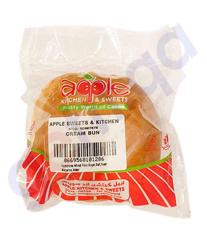 BUY APPLE SWEETS CREAM BUNS 1 PCS IN QATAR | HOME DELIVERY WITH COD ON ALL ORDERS ALL OVER QATAR FROM GETIT.QA