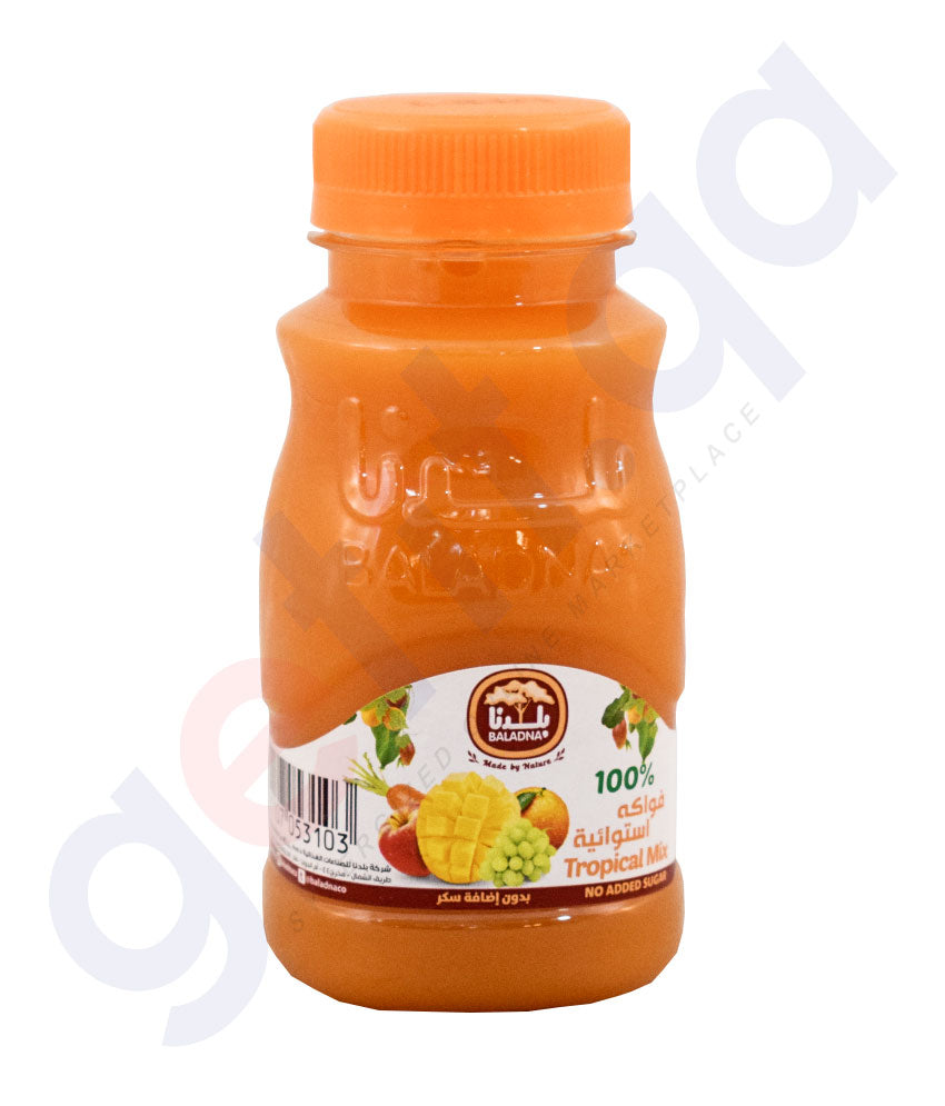 Buy Baladna Chilled Juice Tropical Mix 180ml in Doha Qatar