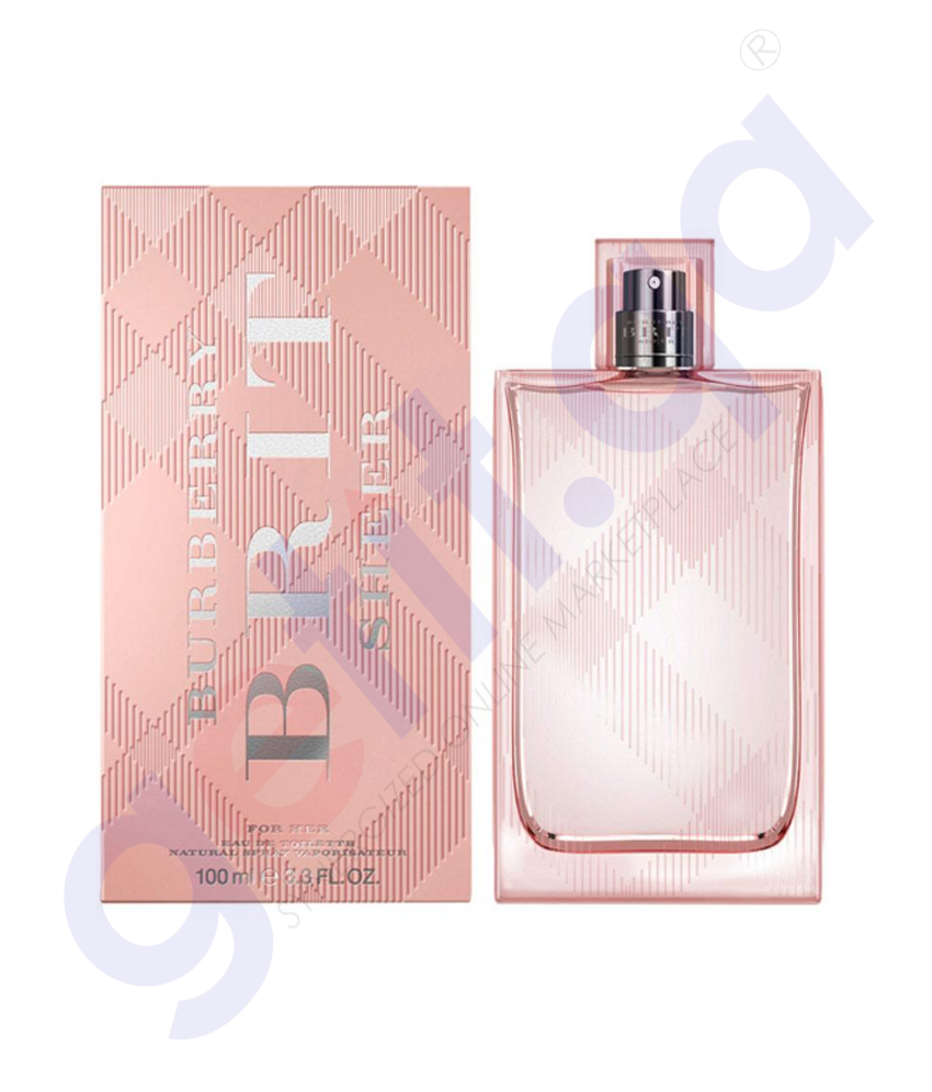 BUY BURBERRY BRIT SHEER EDT 100ML FOR WOMEN IN QATAR | HOME DELIVERY WITH COD ON ALL ORDERS ALL OVER QATAR FROM GETIT.QA