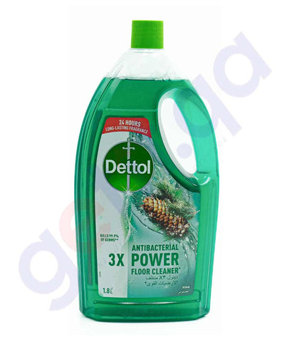 BUY DETTOL ANTIBACTERIAL 3X POWER FLOOR CLEANER PINE 1.8LTR IN QATAR | HOME DELIVERY WITH COD ON ALL ORDERS ALL OVER QATAR FROM GETIT.QA