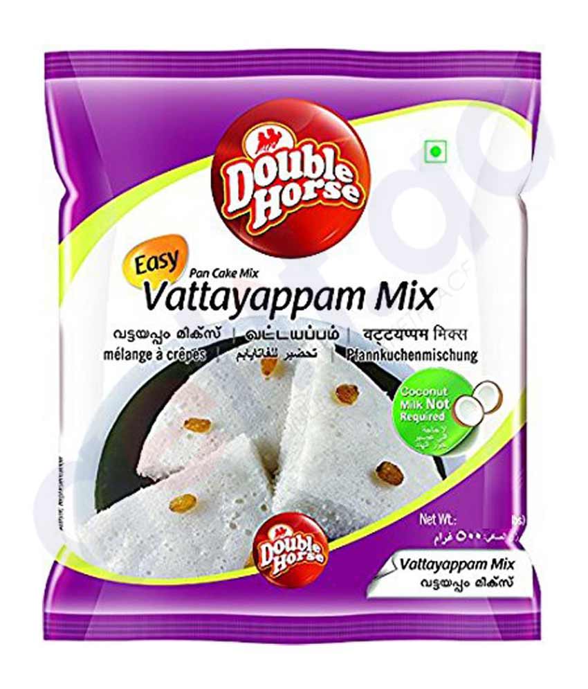 BUY DOUBLE HORSE VATTAYAPPAM MIX - 500GM IN QATAR | HOME DELIVERY WITH COD ON ALL ORDERS ALL OVER QATAR FROM GETIT.QA