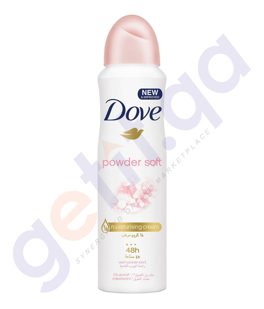 Buy Dove 150ml Powder-Soft Moisturizing Cream Doha Qatar