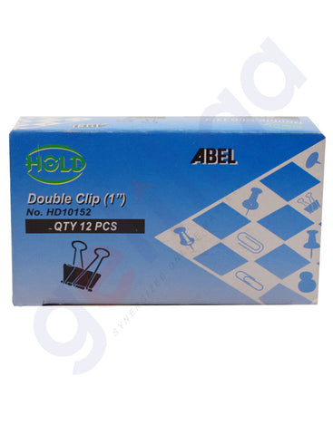 HOLD DOUBLE CLIP NO.HD10152 - 12PCS