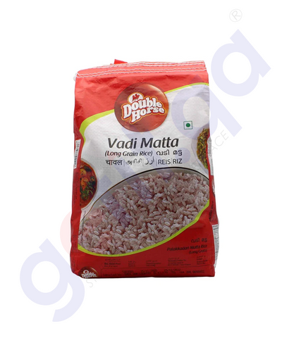 BUY DOUBLE HORSE PALAKKDAN VADI MATTA RICE (LONG GRAIN) IN QATAR | HOME DELIVERY WITH COD ON ALL ORDERS ALL OVER QATAR FROM GETIT.QA