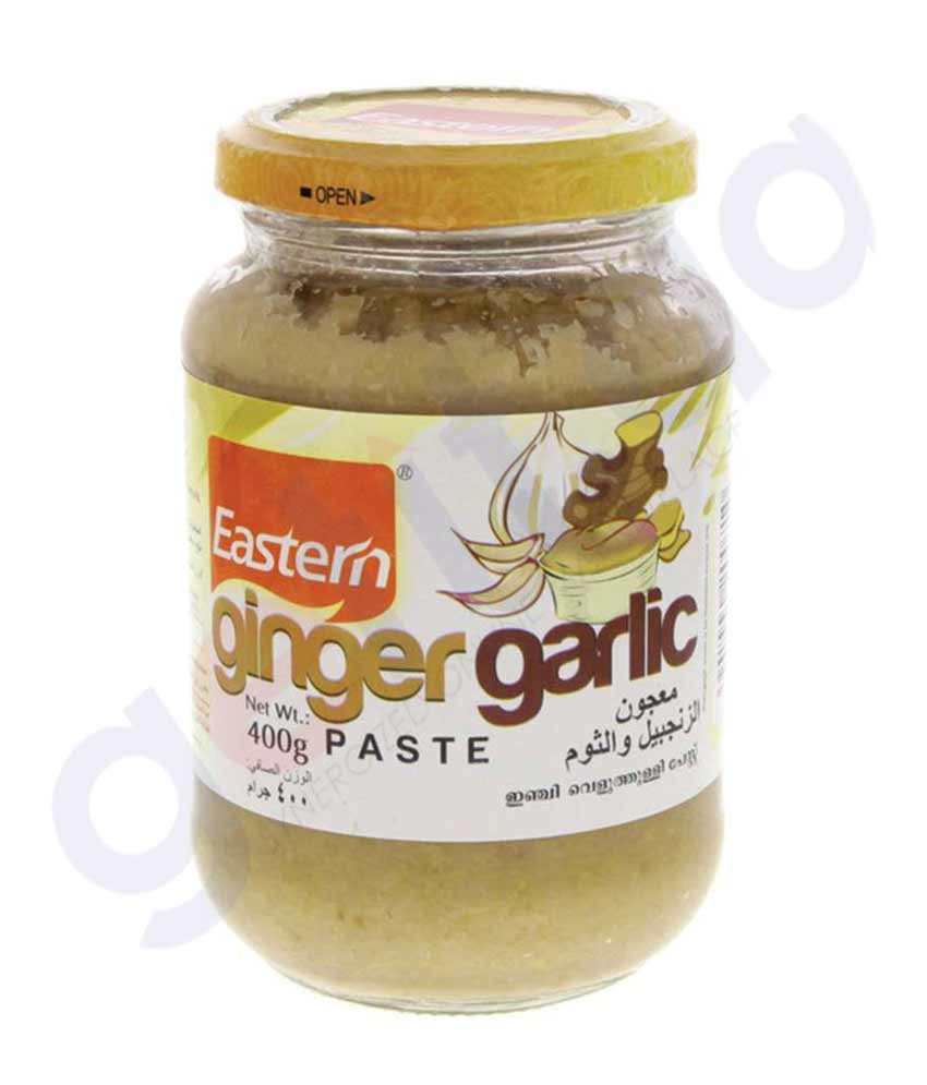 BUY EASTERN GINGER GARLIC PASTE GLASS BOTTLE 400GM IN QATAR | HOME DELIVERY WITH COD ON ALL ORDERS ALL OVER QATAR FROM GETIT.QA