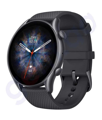 BUY AMAZFIT BRANDED SMART WATCH GTR 3 PRO BLACK IN QATAR | HOME DELIVERY WITH COD ON ALL ORDERS ALL OVER QATAR FROM GETIT.QA