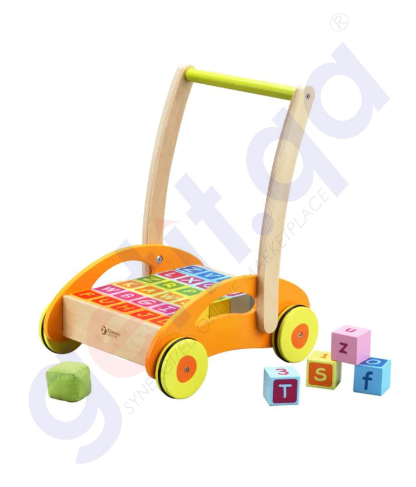 BUY CLASSIC WORLD BABY WALKER WITH BLOCKS  IN QATAR | HOME DELIVERY WITH COD ON ALL ORDERS ALL OVER QATAR FROM GETIT.QA