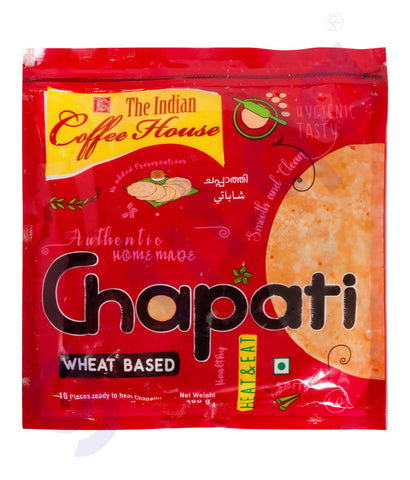 BUY THE INDIAN COFFEE HOUSE WHEAT CHAPATI (HALF COOKED- 10PCS)  IN QATAR | HOME DELIVERY WITH COD ON ALL ORDERS ALL OVER QATAR FROM GETIT.QA