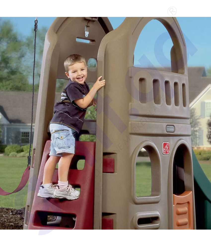 GETIT.QA Buy STEP2 NATURALLY PLAYFUL PLAYHOUSE CLIMBER & SWING
