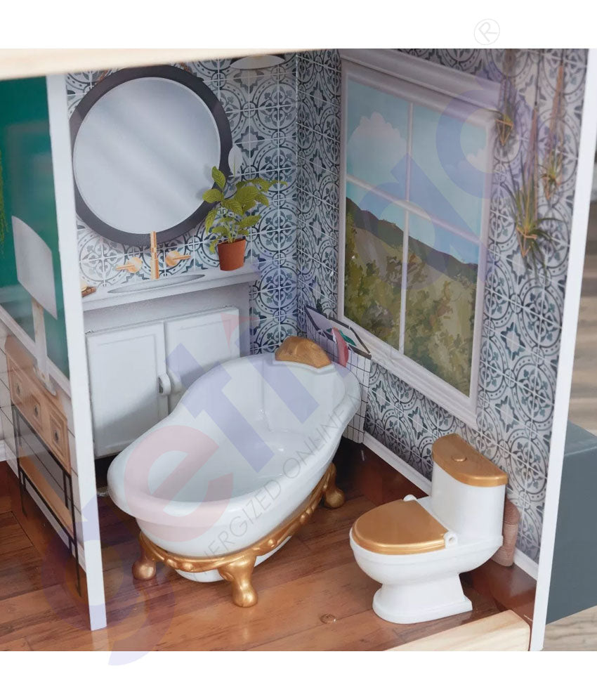 GETIT.QA Buy KIDKRAFT CELESTE MANSION DOLLHOUSE WITH EZ KRAFT