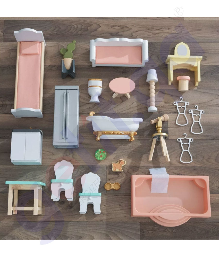 GETIT.QA Buy KIDKRAFT CELESTE MANSION DOLLHOUSE WITH EZ KRAFT
