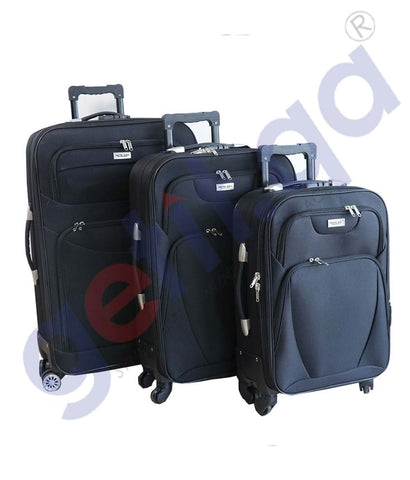 Travel One Black 9075 3 Pieces Set 20/24/28 Inch