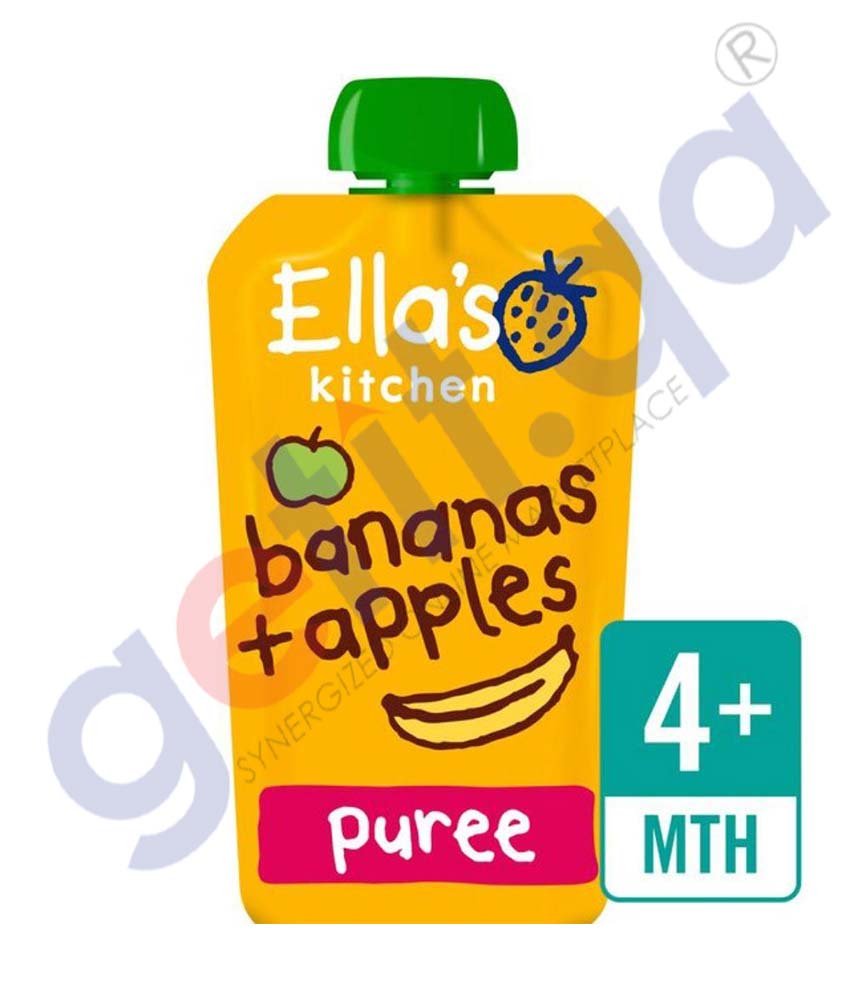 Ellas Kitchen Organic Apples + Bananas 120g Regular