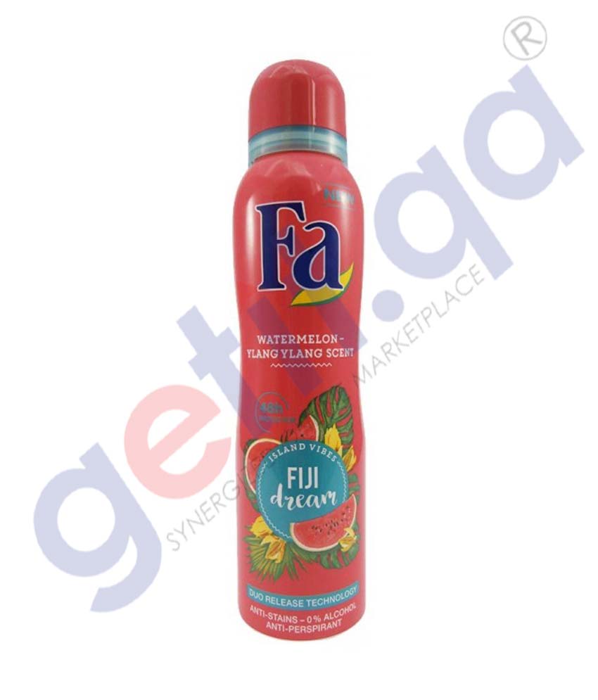 GETIT.QA | Buy Fa Deo Spray Fiji Dream 150ml Price Online Doha Qatar
