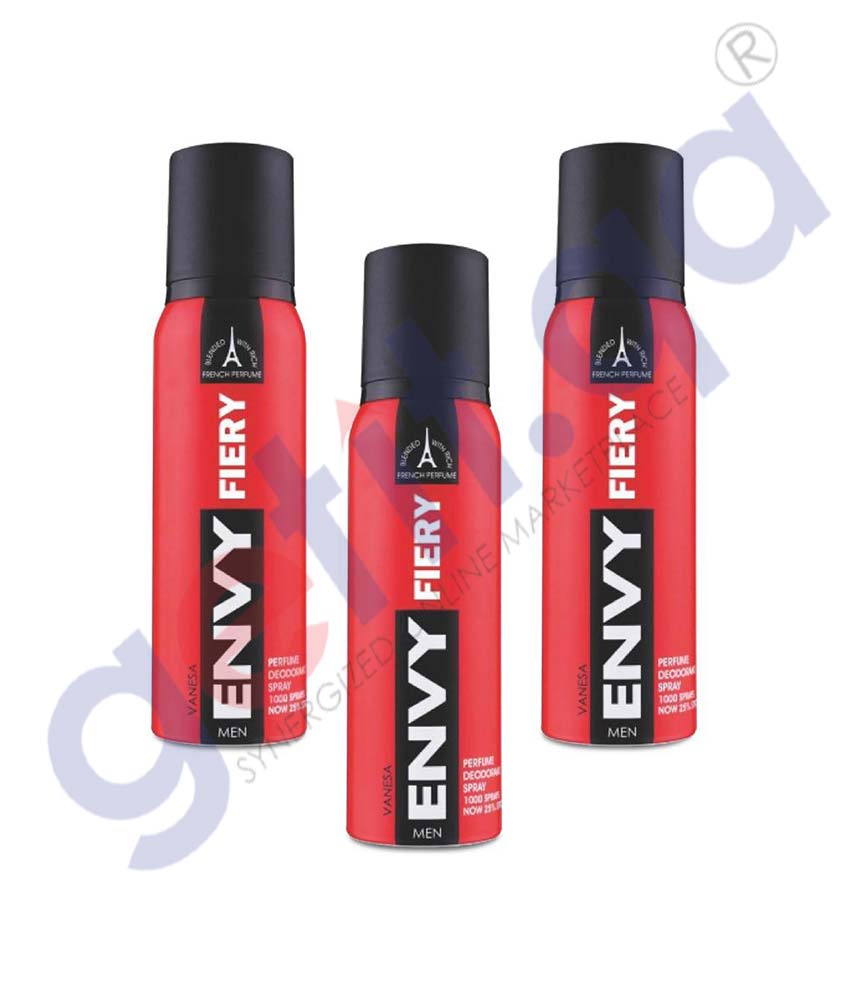 GETIT.QA | Shop Vanesa Envy Fiery Deodorant Spray Men 120ml Doha Qatar