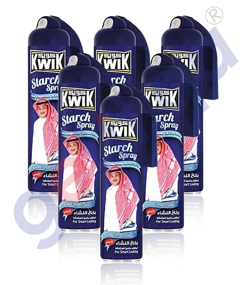 GETIT.QA | Shop Kwik Shot Starch Spray 500ml Price Online in Doha Qatar
