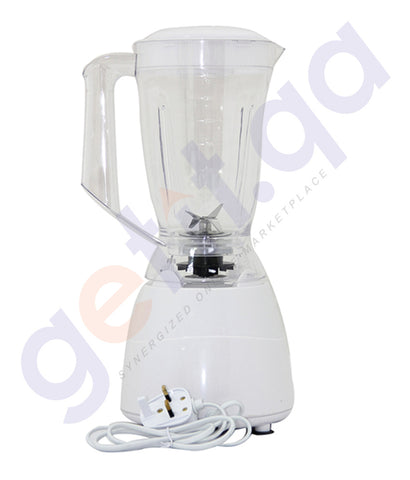 BUY ELEKTA 1.5L PLASTIC JAR BLENDER WITH 1 GRINDER - EFBG-1581 IN QATAR | HOME DELIVERY WITH COD ON ALL ORDERS ALL OVER QATAR FROM GETIT.QA