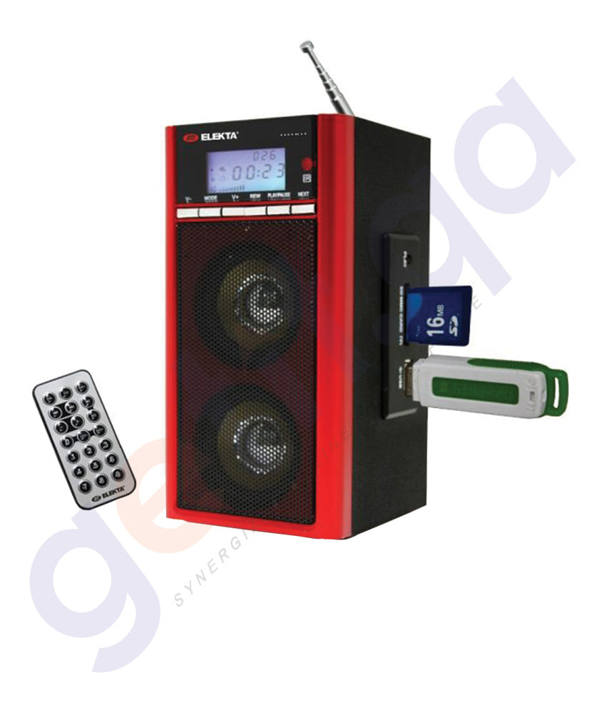 BUY ELEKTA SPEAKER WITH USB, SD AND FM RADIO - ESPK-022 IN DOHA QATAR