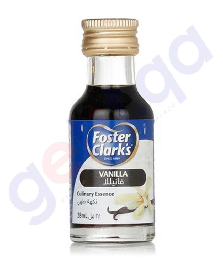 BUY Foster Clarks Vanilla 28ML IN QATAR | HOME DELIVERY WITH COD ON ALL ORDERS ALL OVER QATAR FROM GETIT.QA