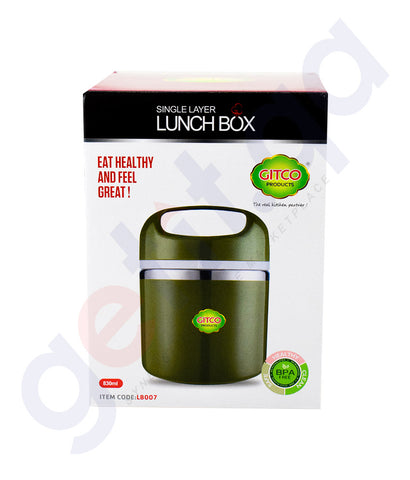 Buy Gitco Single Layer Lunch Box LB007 Online in Doha Qatar