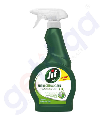 Buy Jif 500ml Anti-Bacterial 2-in-1 Spray in Doha Qatar