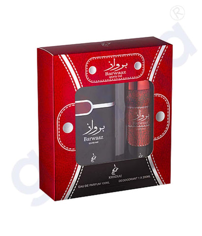 Buy Khadlaj Giftset Barwaaz Red Price Online in Doha Qatar