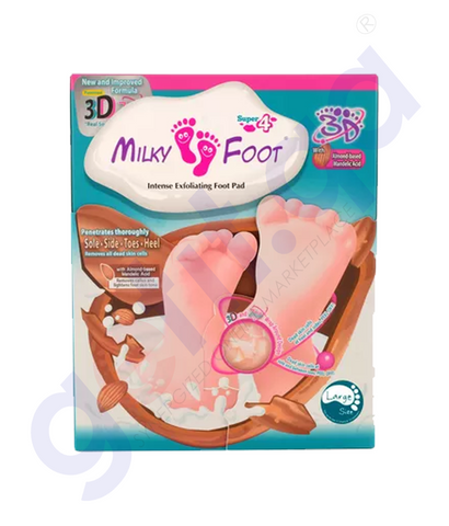 BUY MILKY FOOT EXFOLIATING FOOT PAD 3D IN QATAR | HOME DELIVERY WITH COD ON ALL ORDERS ALL OVER QATAR FROM GETIT.QA
