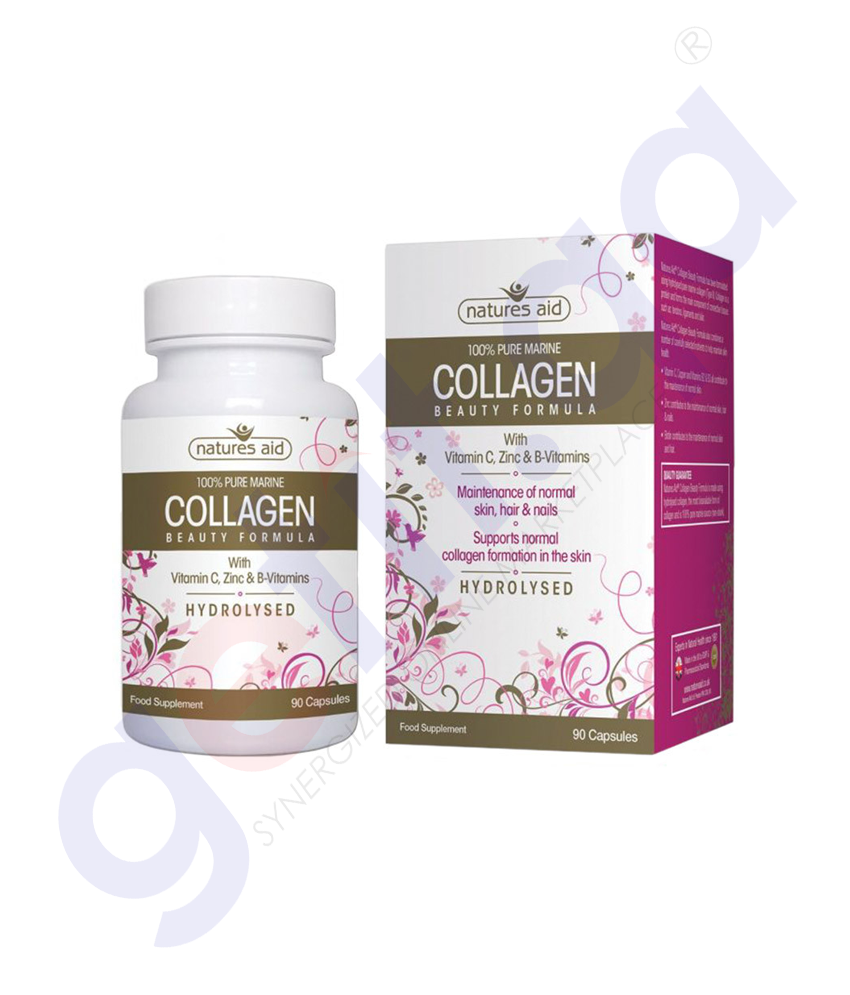 GETIT.QA | Buy NATURES AID COLLAGEN BEAUTY FORMULA 90 CAPSULES Doha Qatar