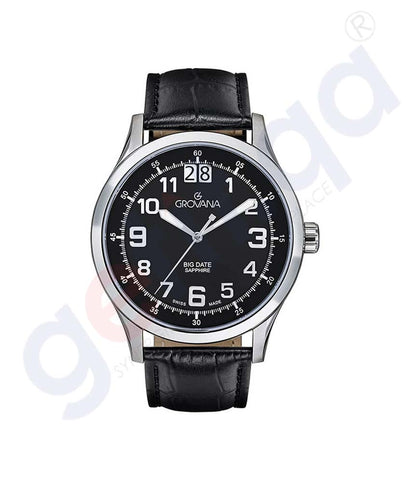 GROVANA GENTS WATCH D-BLACK 1743-1537