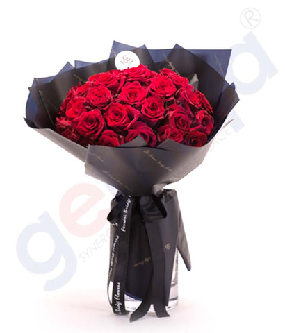 Buy Le Rouge 35 Hand Bouquet Price Online in Doha Qatar