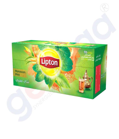 Buy Lipton Green Tea Moroccan Mint 25Bags in Doha Qatar