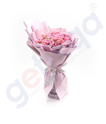 Buy J'Adore Pink Hand Bouquet Price Online in Doha Qatar