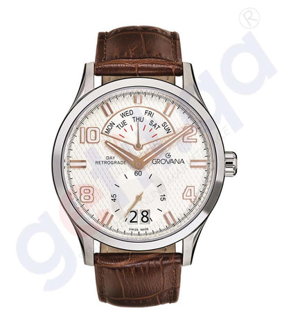GROVANA GENTS WATCH D-SILVER 1740-1528