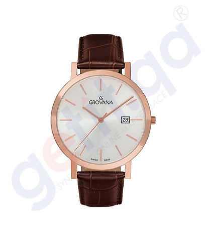 GROVANA GENTS WATCH D-SILVER 1230-1962