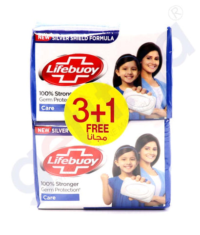 Buy Lifebuoy Bar 125g Care 3+1 FREE Online Doha Qatar