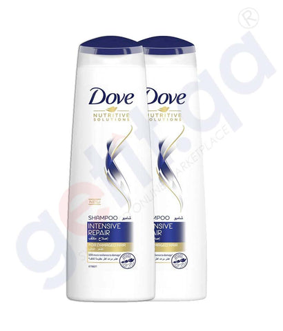Buy Dove Shampoo 400ml Intensive Repair Twin Pack Doha Qatar