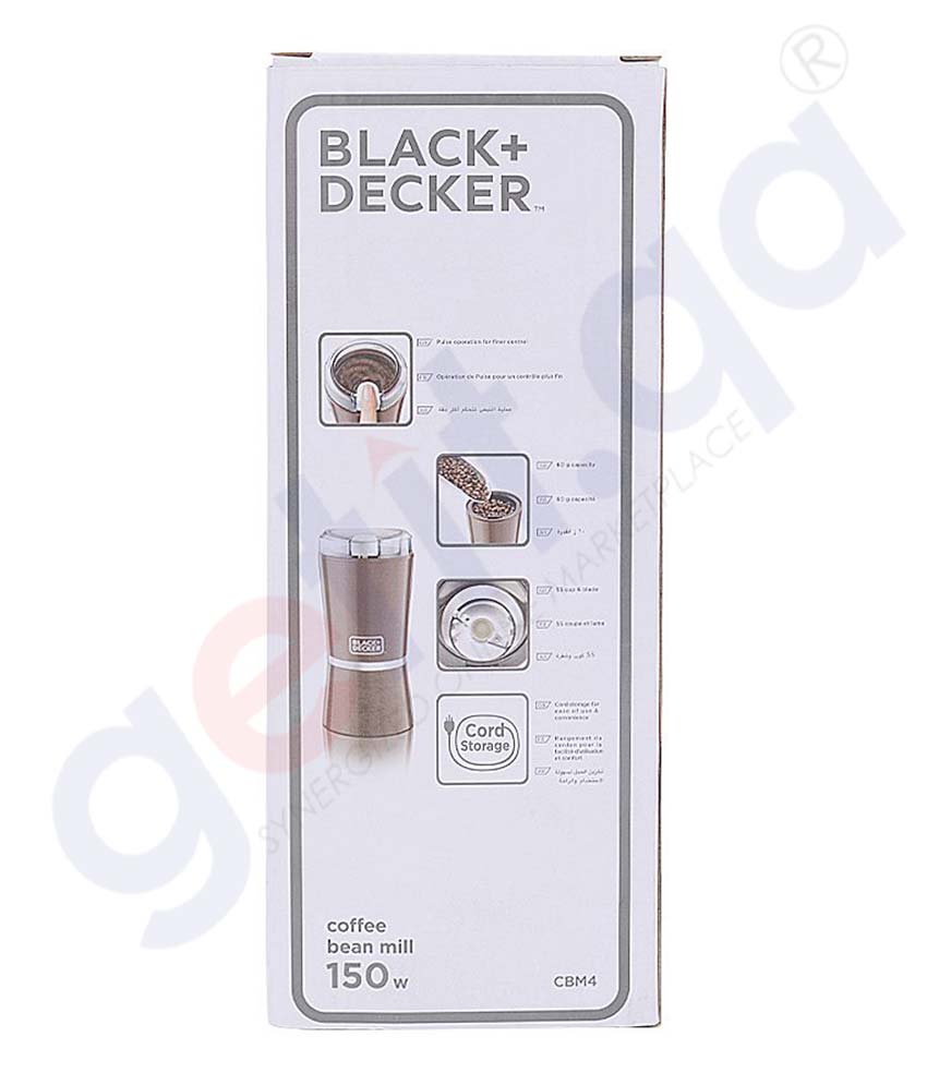 Buy Black+Decker Coffee Grinder, CBM4-B5 (60 g, 150 W) Online in