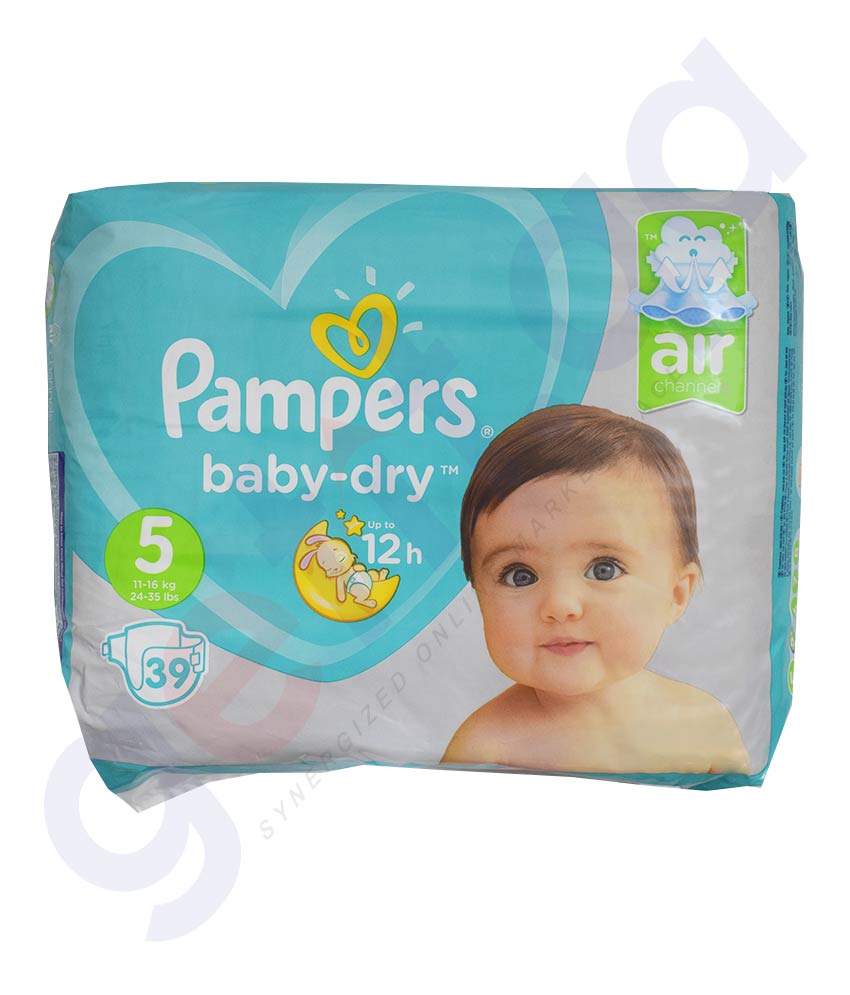 Buy Pampers ML Diapers S5 4x39 pieces Online in Doha Qatar