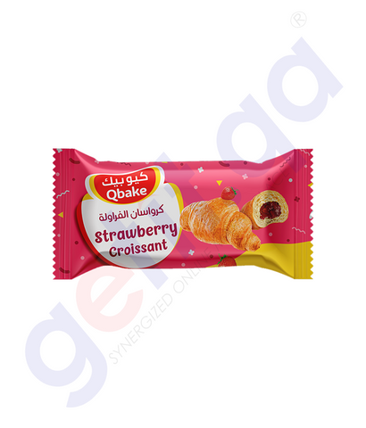 BUY Qbake Croissant Strawberry 60gm IN QATAR | HOME DELIVERY WITH COD ON ALL ORDERS ALL OVER QATAR FROM GETIT.QA