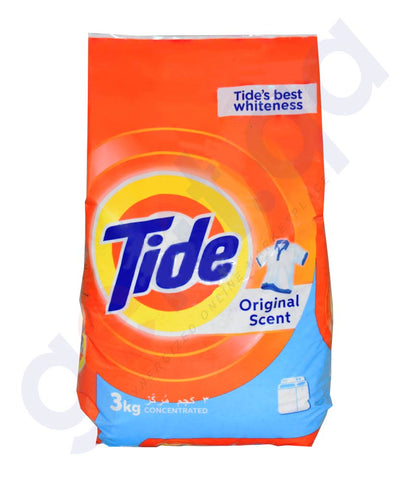 BUY TIDE WASHING POWDER ORIGINAL SCENT- 3 KG IN QATAR | HOME DELIVERY WITH COD ON ALL ORDERS ALL OVER QATAR FROM GETIT.QA