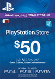 Buy PlayStation Network Digital Card $50 Online in Doha Qatar