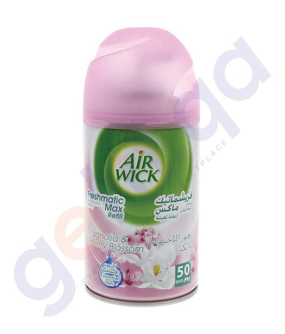 AIR FRESHNER - AIR WICK 250 ML MAGNOLIA & CHERRY BLOSSOM AUTOMATIC SPRAY REFILL
