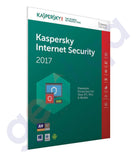 ANTI VIRUS - KASPERSKY INTERNET SECURITY 2017 SINGLE USER LICENSE