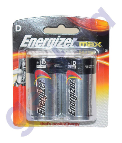 Battery - ENERGIZER BATTERY  MAX D SIZE (1X2)