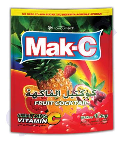 BEVERAGES - MAK-C FRUIT COCKTAIL POUCH 102GM
