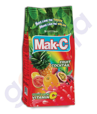 BEVERAGES - MAK-C FRUIT COCKTAIL  POUCH 750GM