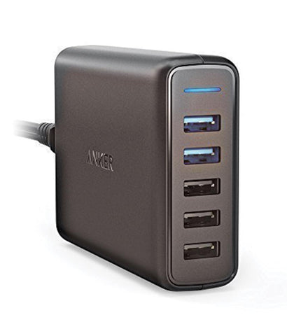 Charger - Anker PowerPort Speed 5 (2 Quick Charge 3.0 Port) A2054K11 - Black