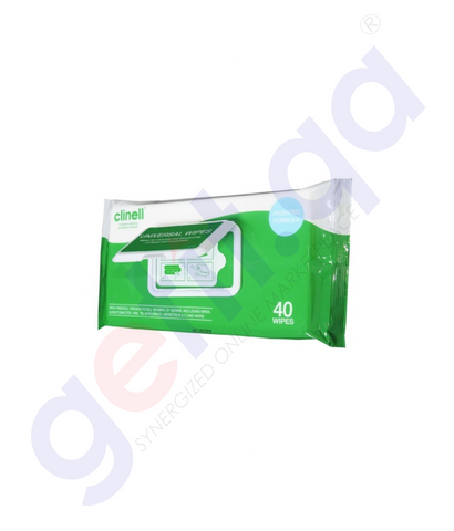 BUY CLINELL UNIVERSAL 40 WIPES IN QATAR | HOME DELIVERY WITH COD ON ALL ORDERS ALL OVER QATAR FROM GETIT.QA