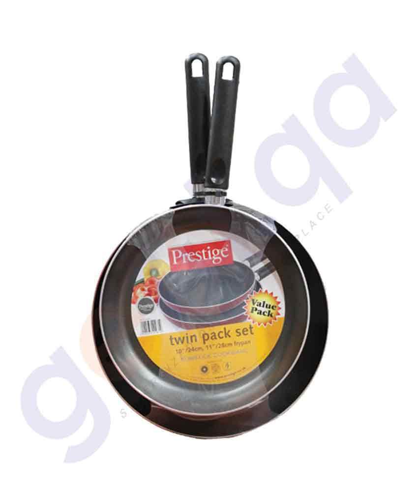 BUY PRESTIGE 24CM + 28CM FRY PAN SET - 20961 IN QATAR | HOME DELIVERY WITH COD ON ALL ORDERS ALL OVER QATAR FROM GETIT.QA